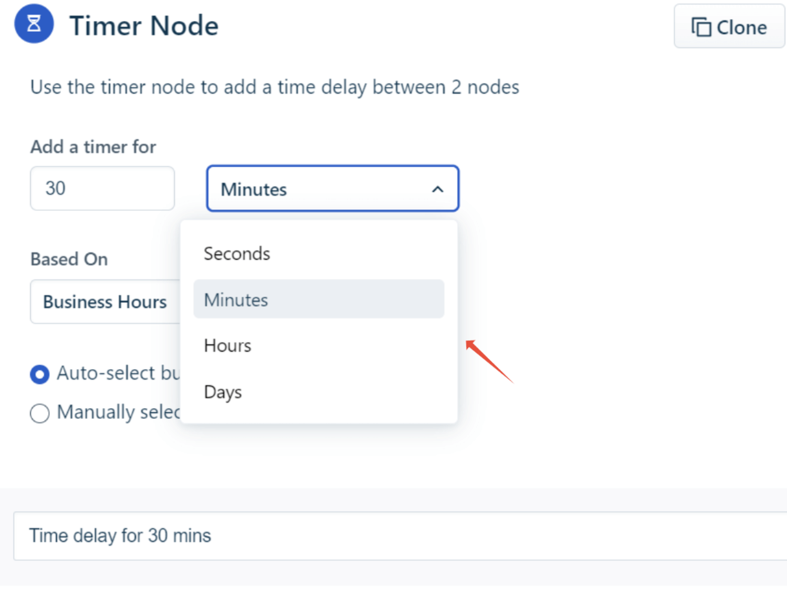 Freshservice Timer Node